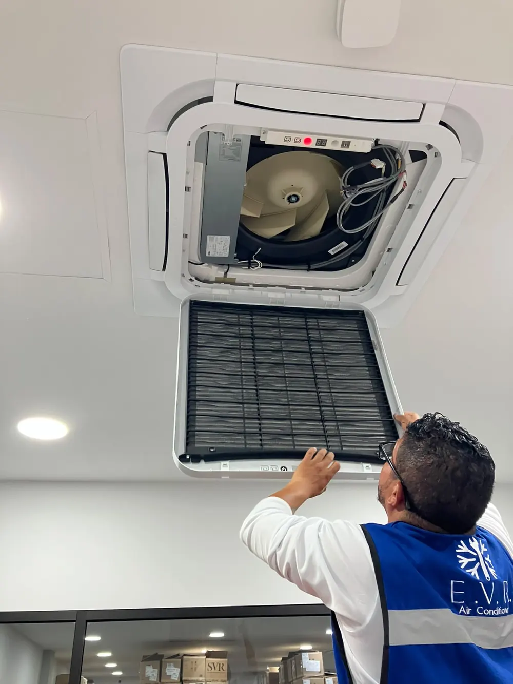 Mantenimiento de filtro de unidad tipo cassette